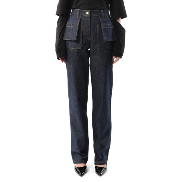 Helmut Lang Utility Straight-Leg Jeans – Raw Indigo – Size 25 – NWT - Picture 2 of 15